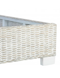 Giroletto Grigio in Rattan Naturale 140x200 cm