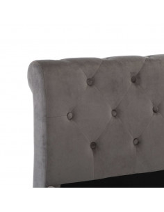 Giroletto Grigio in Velluto 180x200 cm