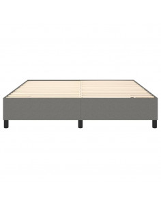 Giroletto a Molle Grigio Scuro 160x200 cm in Tessuto