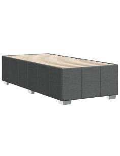 Giroletto senza Materasso Grigio Scuro 80x200 cm Tessuto
