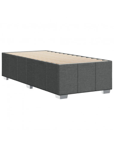 Giroletto senza Materasso Grigio Scuro 80x200 cm Tessuto