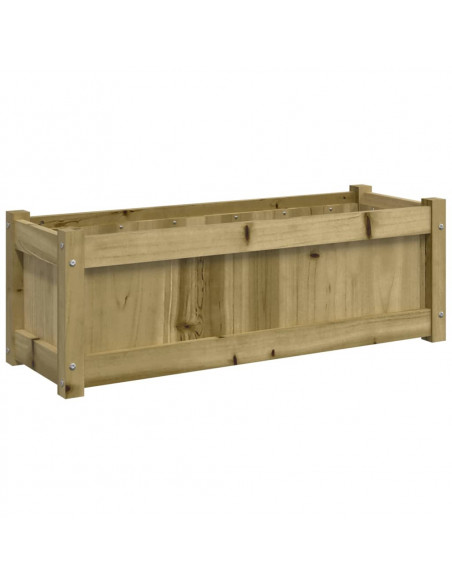 Fioriera da Giardino 90x31x31 cm in Legno di Pino Impregnato