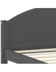 Giroletto Grigio Scuro in Legno Massello di Pino 100x200 cm