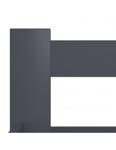 Giroletto Grigio Scuro in Legno Massello di Pino 120x200 cm