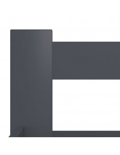 Giroletto Grigio Scuro in Legno Massello di Pino 200x200 cm