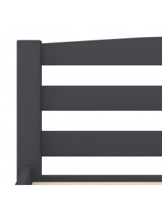 Giroletto Grigio Scuro in Legno Massello di Pino 200x200 cm