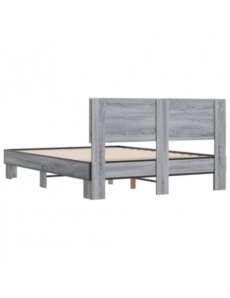 Giroletto Grigio Sonoma 120x190 cm in Legno Multistrato Metallo