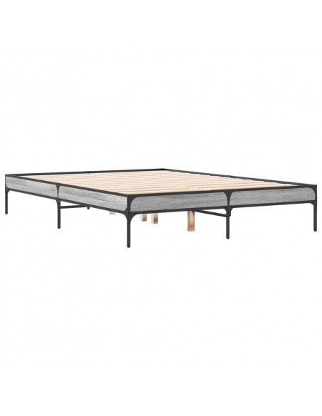 Giroletto Grigio Sonoma 120x190 cm in Legno Multistrato Metallo