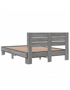 Giroletto Grigio Sonoma 120x200 cm in Legno Multistrato Metallo