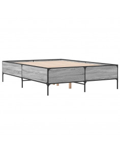 Giroletto Grigio Sonoma 120x200 cm in Legno Multistrato Metallo