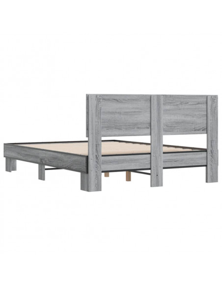 Giroletto Grigio Sonoma 120x200 cm in Legno Multistrato Metallo