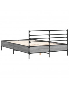 Giroletto Grigio Sonoma 120x200 cm in Legno Multistrato Metallo