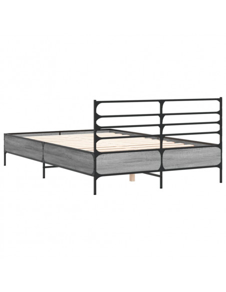 Giroletto Grigio Sonoma 120x200 cm in Legno Multistrato Metallo