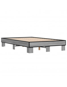 Giroletto Grigio Sonoma 120x200 cm in Legno Multistrato Metallo