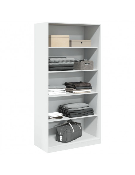 Armadio Bianco 100x50x200 cm in Legno Multistrato