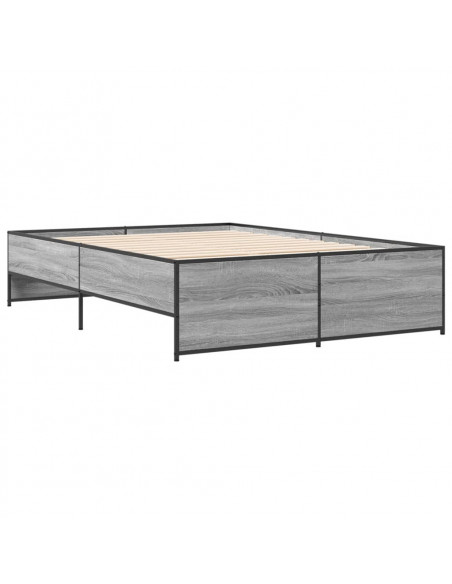 Giroletto Grigio Sonoma 140x190 cm in Legno Multistrato Metallo