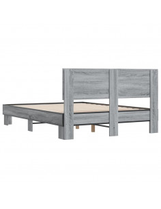 Giroletto Grigio Sonoma 140x190 cm in Legno Multistrato Metallo