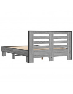 Giroletto Grigio Sonoma 140x200 cm in Legno Multistrato Metallo