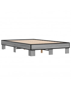 Giroletto Grigio Sonoma 140x200 cm in Legno Multistrato Metallo