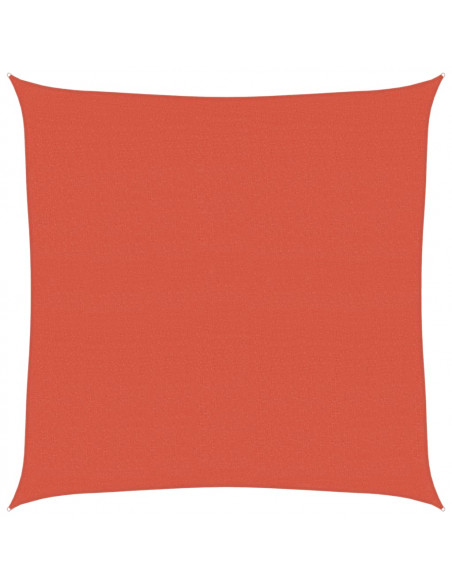Vela Parasole 160 g/m² Terracotta 4x4 m in HDPE