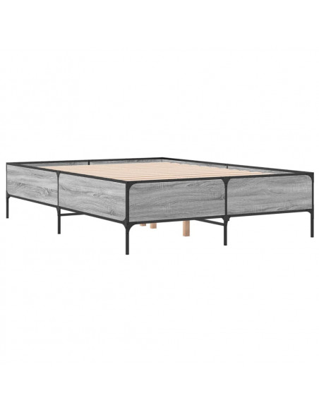 Giroletto Grigio Sonoma 150x200 cm in Legno Multistrato Metallo