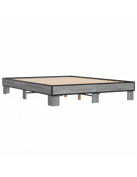 Giroletto Grigio Sonoma 150x200 cm in Legno Multistrato Metallo