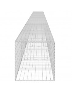 Gabbione in Acciaio Zincato con Copertura 900 x 50 x 50 cm