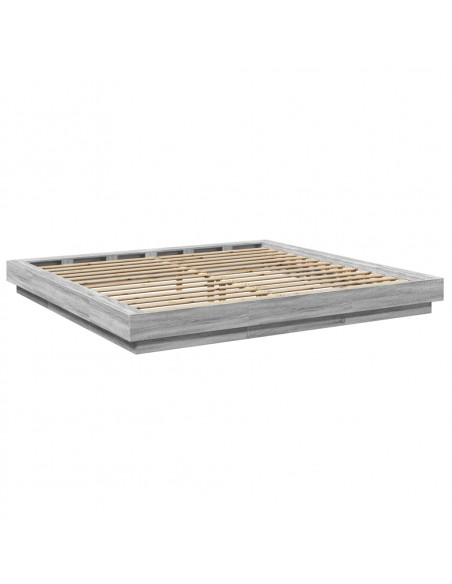 Giroletto Grigio Sonoma 180x200 cm in Legno Multistrato