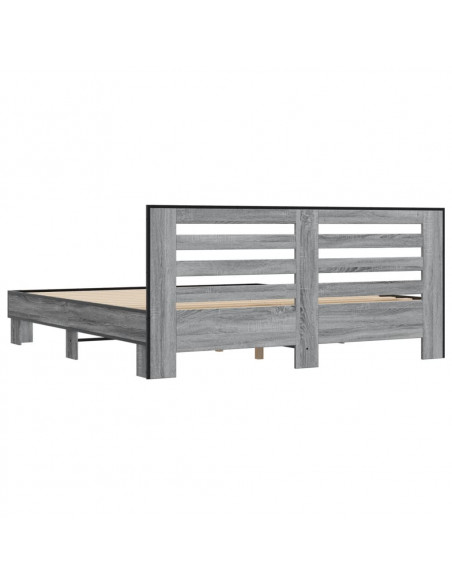 Giroletto Grigio Sonoma 200x200 cm in Legno Multistrato Metallo