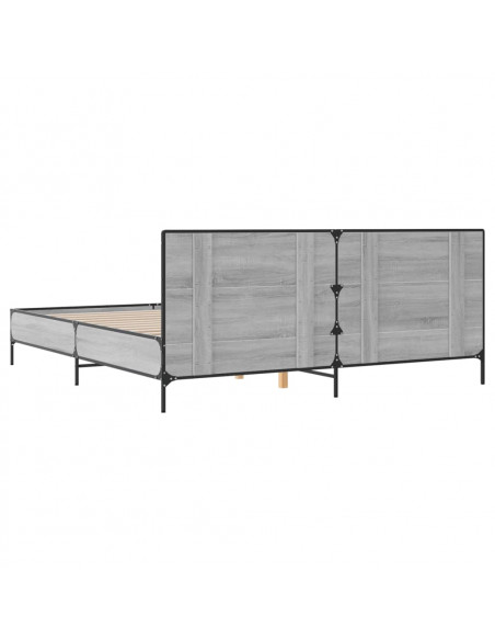 Giroletto Grigio Sonoma 200x200 cm in Legno Multistrato Metallo