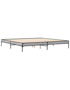 Giroletto Grigio Sonoma 200x200 cm in Legno Multistrato Metallo