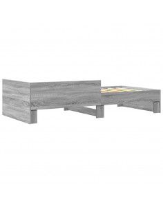 Giroletto Grigio Sonoma 90x200 cm in Legno Multistrato