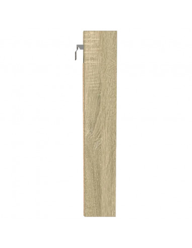 Armadietto Vetrina Rovere Sonoma 100x8,5x50cm Legno Multistrato