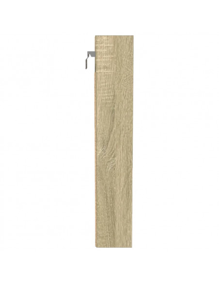 Armadietto Vetrina Rovere Sonoma 100x8,5x50cm Legno Multistrato