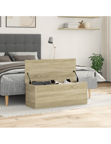Contenitore Portaoggetti Rovere Sonoma 90x35x35cm in Truciolato