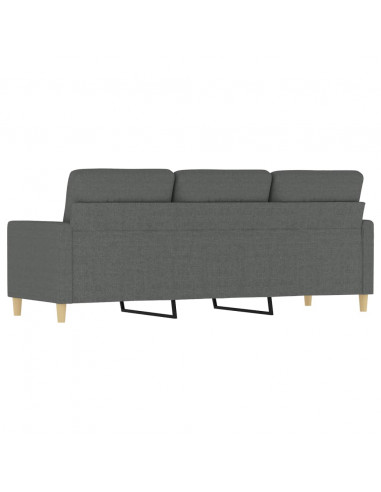 Divano a 3 Posti Grigio Chiaro 180 cm in Tessuto