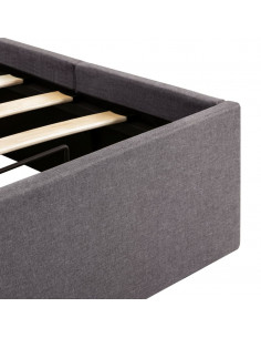 Giroletto Idraulico Contenitore e LED Tortora Tessuto 90x200 cm