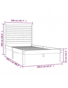 Giroletto in Legno Massello 100x200 cm