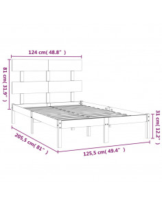 Giroletto in Legno Massello 120x200 cm