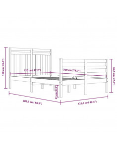 Giroletto in Legno Massello 120x200 cm