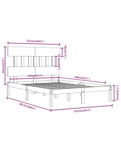 Giroletto in Legno Massello 120x200 cm
