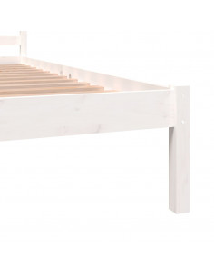 Giroletto in Legno Massello 135x190 cm Bianco Small Double