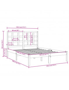 Giroletto in Legno Massello 140x190 cm