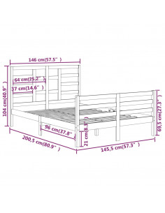 Giroletto in Legno Massello 140x200 cm