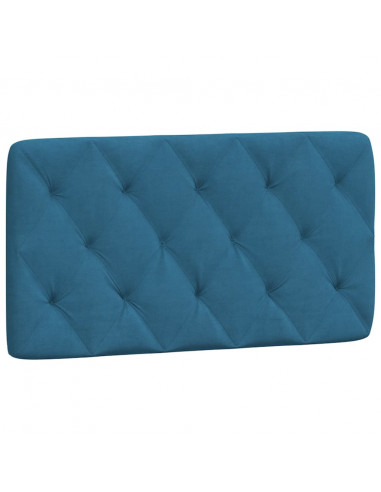 Giroletto con Testiera Blu 100x200 cm in Velluto