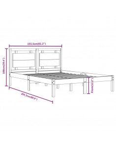 Giroletto in Legno Massello 150x200 cm King Size