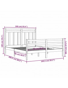 Giroletto in Legno Massello 160x200 cm