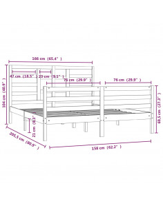 Giroletto in Legno Massello 160x200 cm