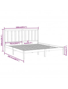 Giroletto in Legno Massello 160x200 cm
