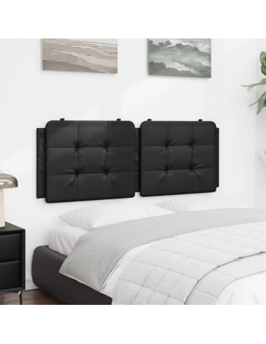 Cuscino Testiera Nero 140 cm in Similpelle